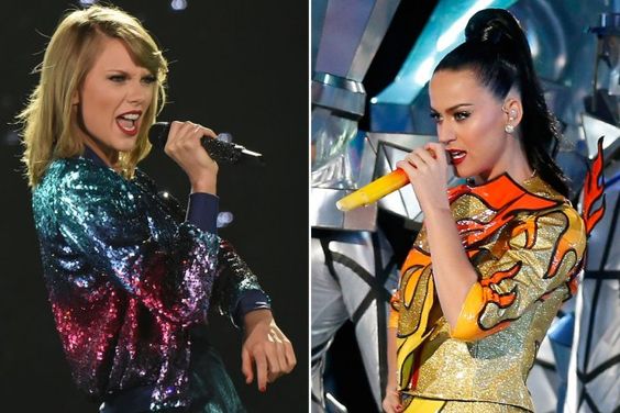 Taylor Swift vs Katy Perry: Se dice que la pelea entre estas dos artistas, se debe a que Perry le había robado a Taylor dos de sus mejores bailarines, días antes de su gira. Asimismo, también se especula que se odian porque la rubia salió con John Mayer, ex de Katy. 