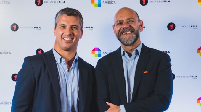 Federico Serpa, Gerente Comercial de Grupo América, junto a Luis Zambonini. 